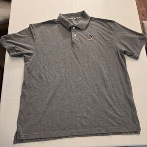 Walt Disney Parks Grey Embroidered Mickey Mouse Golf Polo Shirt Mens Size XLarge